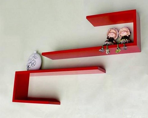 kệ treo tường chữ l trang trí nhà cửa